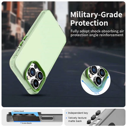 For iPhone 13 Pro Max Case PC+TPU+PET Matte Anti-Drop Phone Back Cover
