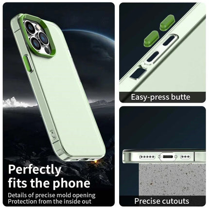 For iPhone 13 Pro Max Case PC+TPU+PET Matte Anti-Drop Phone Back Cover