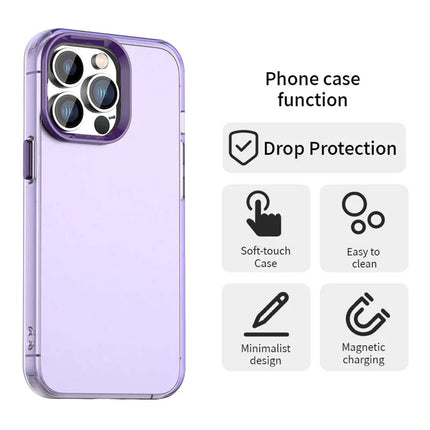 For iPhone 13 Pro Max Case PC+TPU+PET Matte Anti-Drop Phone Back Cover