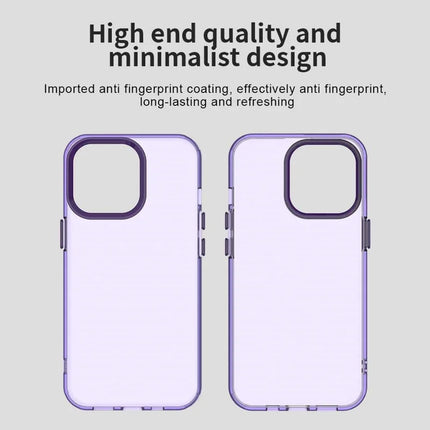 For iPhone 13 Pro Max Case PC+TPU+PET Matte Anti-Drop Phone Back Cover