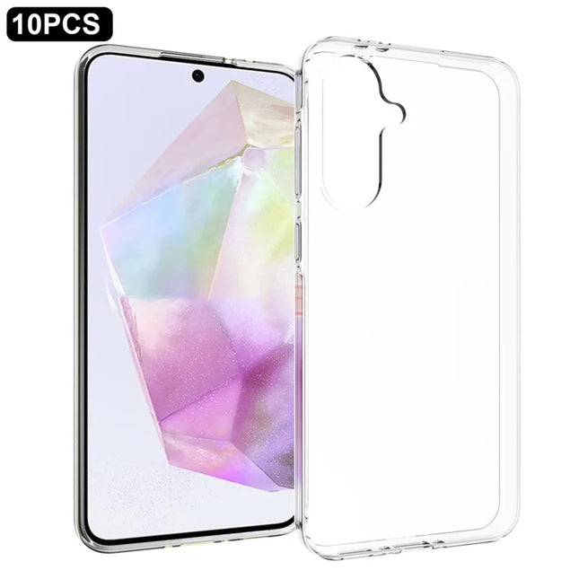 10Pcs / Pack For Samsung Galaxy A36 5G Clear Case Watermark-Free TPU Protective Cover