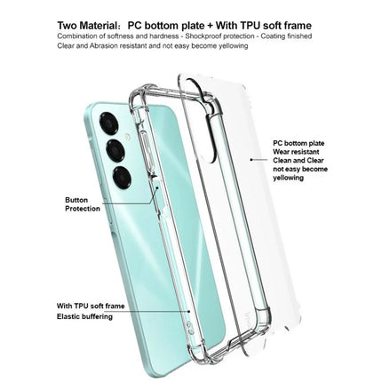 IMAK For Samsung Galaxy A16 5G / 4G PC+TPU Shockproof Clear Phone Cover