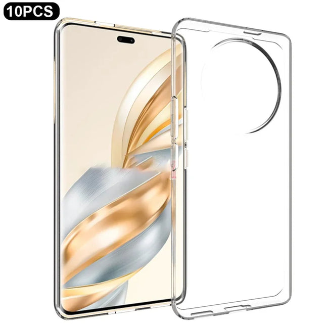 10Pcs / Pack For Honor X60 Pro 5G Clear Case Watermark-Free TPU Protective Cover