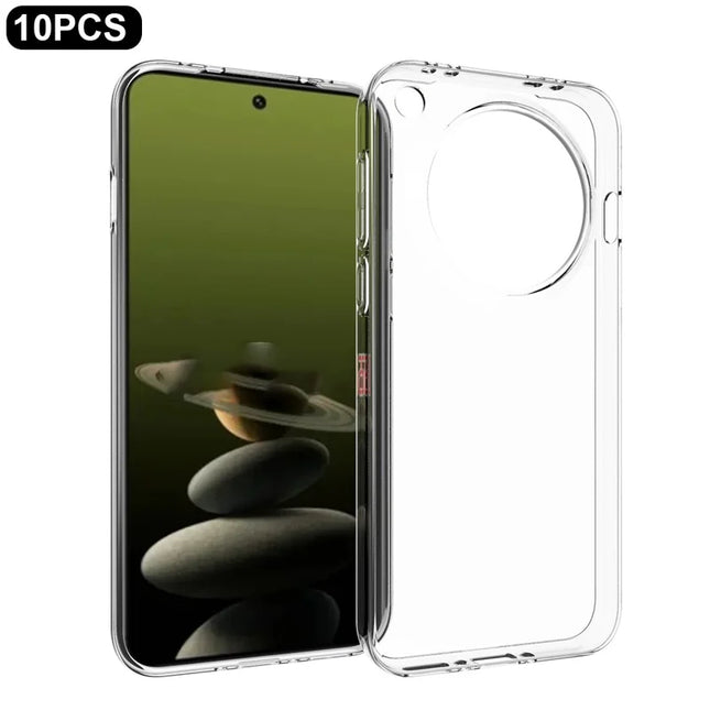 10Pcs / Pack For Oppo Find X8 5G Clear Case Watermark-Free TPU Protective Cover