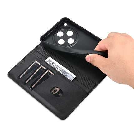 AZNS For Oppo Find X8 5G Case Cowhide Texture PU Leather Wallet Phone Cover
