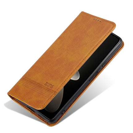AZNS For Oppo Find X8 5G Case Cowhide Texture PU Leather Wallet Phone Cover