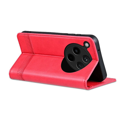 AZNS For Oppo Find X8 5G Case Cowhide Texture PU Leather Wallet Phone Cover