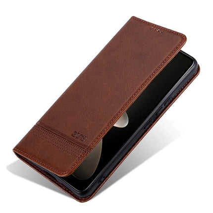 AZNS For Oppo Find X8 5G Case Cowhide Texture PU Leather Wallet Phone Cover