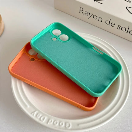 For iPhone 16 Plus Phone Back Case Scratch Resistant Silicone Mobile Cover