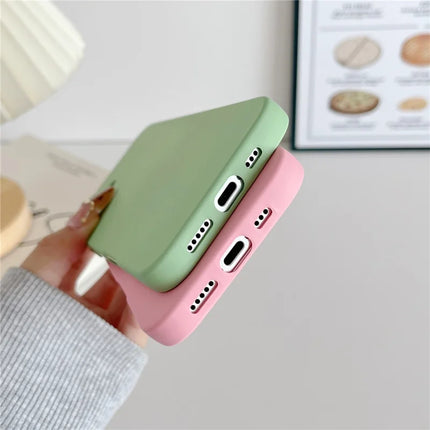 For iPhone 16 Plus Phone Back Case Scratch Resistant Silicone Mobile Cover