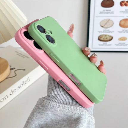 For iPhone 16 Plus Phone Back Case Scratch Resistant Silicone Mobile Cover