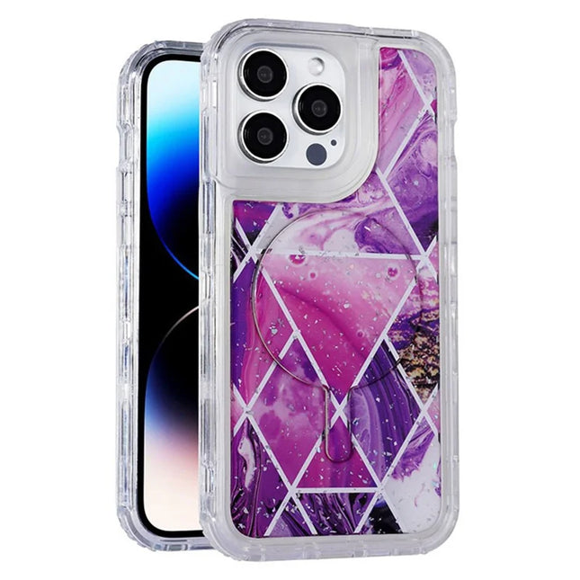 Bulk Purchasing For iPhone 15 Pro Max Case Compatible with MagSafe Electroplated PC+TPU Phone Cover - Style A
