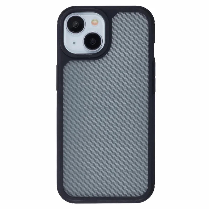 ShopCaseCart Lightweight Premium iPhone 15 Plus Protective cover Carbon Fiber Texture TPU+PC Anti-Drop Phone Guard