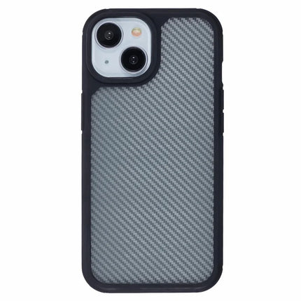 For iPhone 14 Case Carbon Fiber Texture TPU+PC Anti-Drop Phone Cover