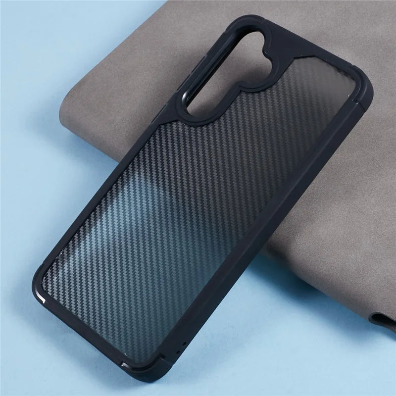 ShopCaseCart Lightweight Premium Samsung Galaxy A35 5G Protective cover Carbon Fiber Texture TPU+PC Anti-Drop Phone Guard