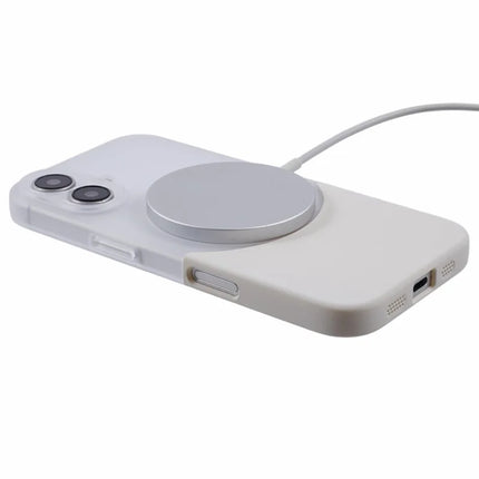 For iPhone 16 Plus Case Compatible with MagSafe Splicing Color Drop-Proof PC Phone Cover