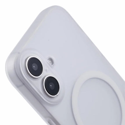 For iPhone 16 Plus Case Compatible with MagSafe Splicing Color Drop-Proof PC Phone Cover