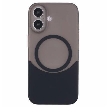 For iPhone 16 Plus Case Compatible with MagSafe Splicing Color Drop-Proof PC Phone Cover