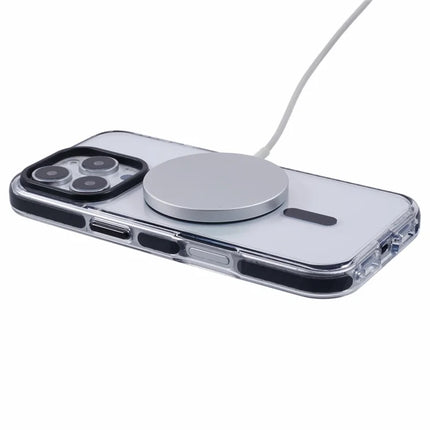 For iPhone 16 Pro Max Clear Case Compatible with MagSafe TPU+PC Back Cover