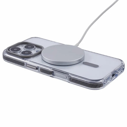 For iPhone 16 Pro Max Clear Case Compatible with MagSafe TPU+PC Back Cover