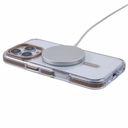 For iPhone 16 Pro Max Clear Case Compatible with MagSafe TPU+PC Back Cover