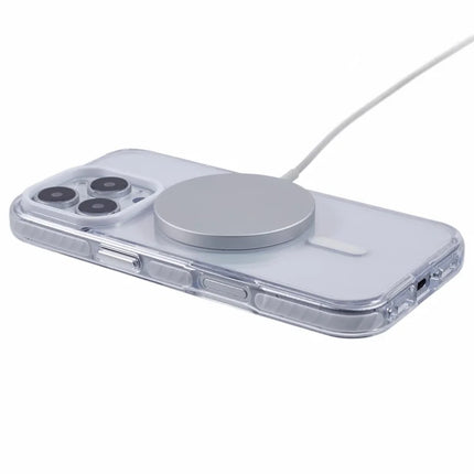 For iPhone 16 Pro Max Clear Case Compatible with MagSafe TPU+PC Back Cover