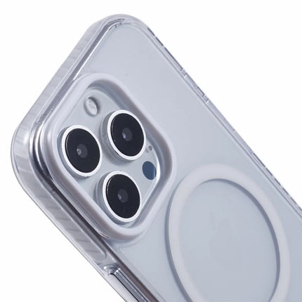 For iPhone 16 Pro Max Clear Case Compatible with MagSafe TPU+PC Back Cover