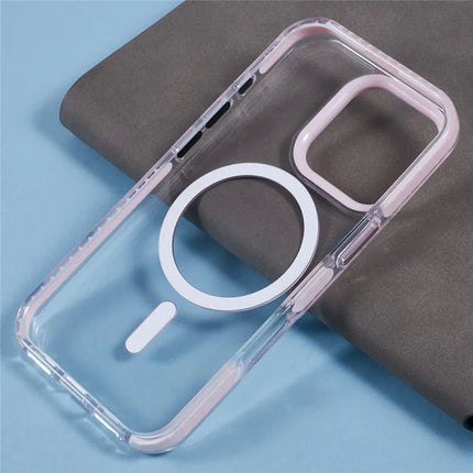 For iPhone 16 Pro Max Clear Case Compatible with MagSafe TPU+PC Back Cover