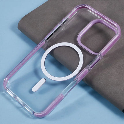 For iPhone 16 Pro Max Clear Case Compatible with MagSafe TPU+PC Back Cover