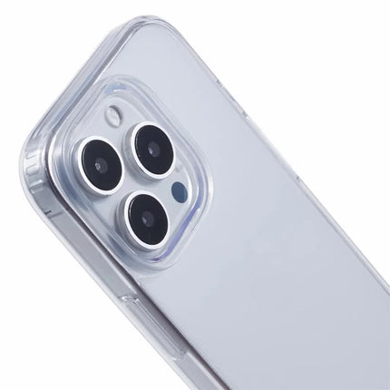 For iPhone 16 Pro Max Clear Case TPU+PC Back Cover with Touch Button Photography