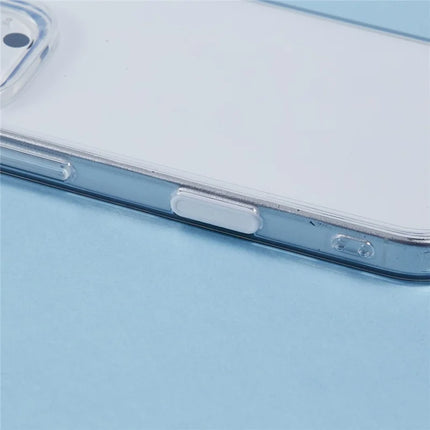 For iPhone 16 Pro Max Clear Case TPU+PC Back Cover with Touch Button Photography