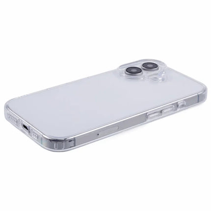 For iPhone 16 Plus Clear Case TPU+PC Back Cover with Touch Button Photography