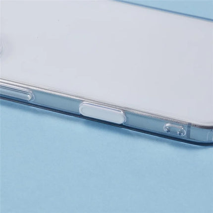 For iPhone 16 Plus Clear Case TPU+PC Back Cover with Touch Button Photography