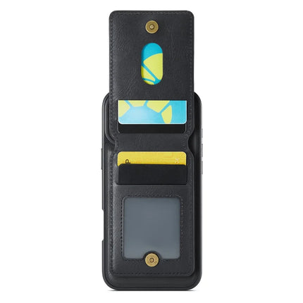 MAGKING K1 Series For iPhone 16 Plus Magnetic Case PC+TPU+PU Phone Cover with Card Holder Kickstand