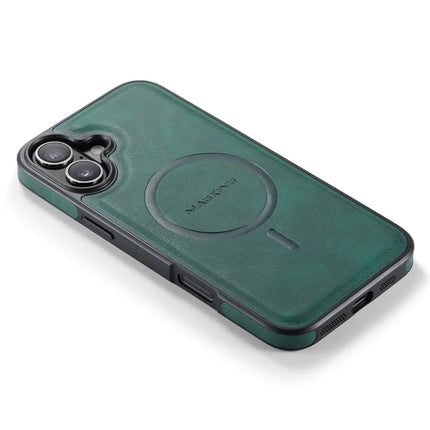 MAGKING K1 Series For iPhone 16 Plus Magnetic Case PC+TPU+PU Leather Phone Cover