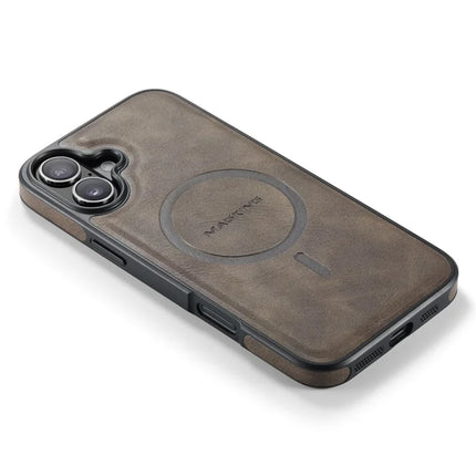 MAGKING K1 Series For iPhone 16 Plus Magnetic Case PC+TPU+PU Leather Phone Cover