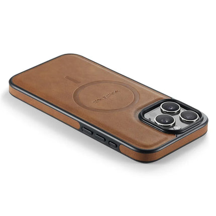 MAGKING K1 Series For iPhone 16 Pro Magnetic Case PC+TPU+PU Leather Phone Cover