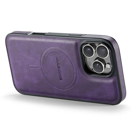 MAGKING K1 Series For iPhone 16 Pro Magnetic Case PC+TPU+PU Leather Phone Cover