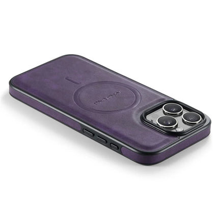 MAGKING K1 Series For iPhone 16 Pro Magnetic Case PC+TPU+PU Leather Phone Cover