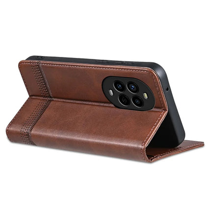 AZNS For Huawei nova 13 Pro 5G Case Cowhide Texture PU Leather Wallet Phone Cover