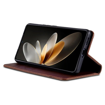 AZNS For Oppo Find X8 Pro 5G Case Cowhide Texture PU Leather Wallet Phone Cover