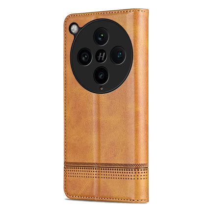 AZNS For Oppo Find X8 Pro 5G Case Cowhide Texture PU Leather Wallet Phone Cover