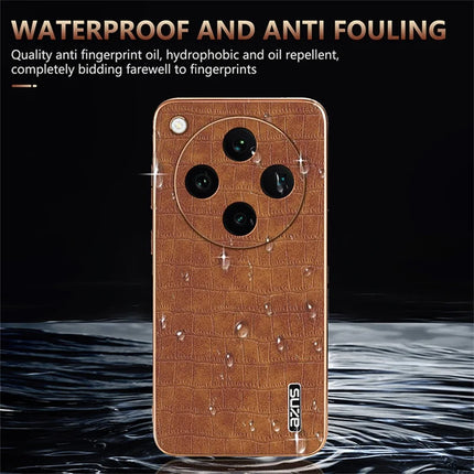 AZNS For Oppo Find X8 Pro 5G Case Electroplating Crocodile Texture PU+TPU Phone Cover
