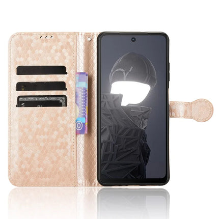 For HMD Fusion 5G Wallet Case Dot Pattern Imprint PU Leather Phone Cover