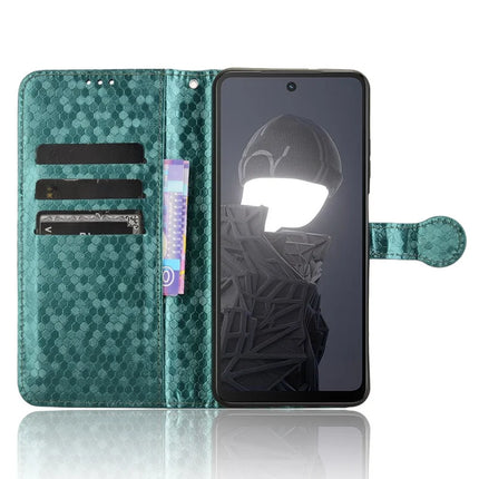 For HMD Fusion 5G Wallet Case Dot Pattern Imprint PU Leather Phone Cover