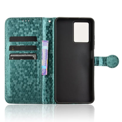 For HMD Fusion 5G Wallet Case Dot Pattern Imprint PU Leather Phone Cover