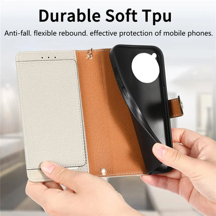 For OnePlus Ace 3 Pro 5G Case RFID Blocking Zipper Pocket Leather Wallet Phone Cover
