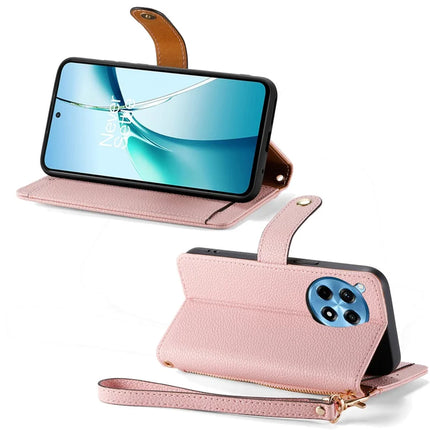 For OnePlus Ace 3 Pro 5G Case RFID Blocking Zipper Pocket Leather Wallet Phone Cover