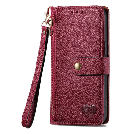 For OnePlus Ace 3 Pro 5G Case RFID Blocking Zipper Pocket Leather Wallet Phone Cover
