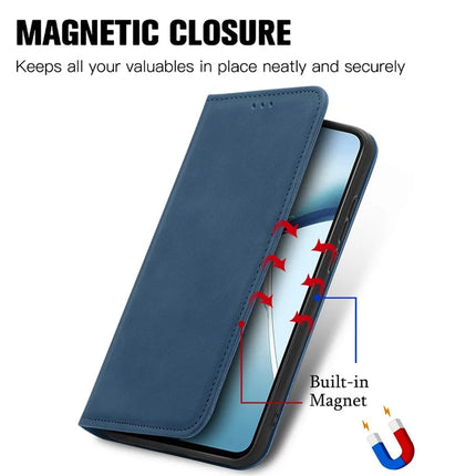 For OnePlus Ace 3 Pro 5G Case Skin Touch Feeling Leather Card Holder Phone Cover Magnetic Absorption